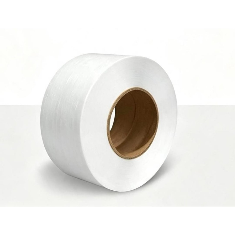 Fleje semiautomático blanco de polipropileno para embalaje